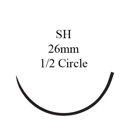 J & J Healthcare Systems – Suture with Needle Absorbable Uncoated Undyed Suture Chromic Gut Size 2 – 0 27 Inch Suture 1-Needle 26 mm Length 1/2 Circle Taper Point Needle – G123H