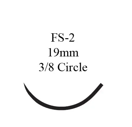 J & J Healthcare Systems – Suture with Needle Absorbable Uncoated Undyed Suture Plain Gut Size 4 – 0 27 Inch Suture 1-Needle 19 mm Length 3/8 Circle Reverse Cutting Needle – H821H