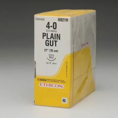 J & J Healthcare Systems – Suture without Needle Plain Gut Absorbable Size 1 54 Inch Suture – S105H