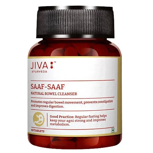Jiva Ayurveda Saaf-Saaf Natural Bowel Cleanser Tablets