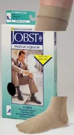JOBST for Men Classic – Compression Socks Knee High Medium Navy Closed Toe – 110337