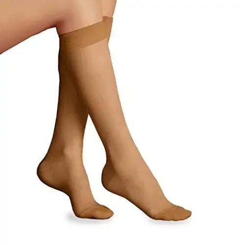 JOBST Ultrasheer – Compression Stocking Knee High X-Large / Full Calf Classic Black Closed Toe – 119016