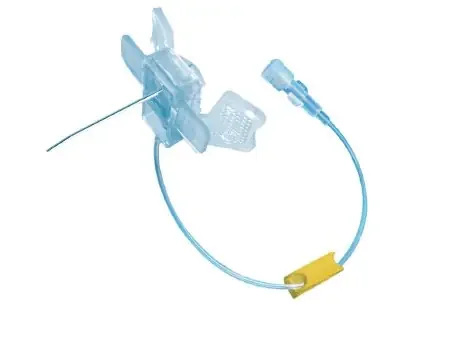 K-Shield Advantage – Huber Infusion Set 20 Gauge 3/4 Inch 8 Inch Tubing Without Port – PA03000
