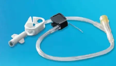 Kawasumi – Huber Infusion Set 22 Gauge 1 Inch 11 Inch Tubing Y-Site Port – PI01Y21