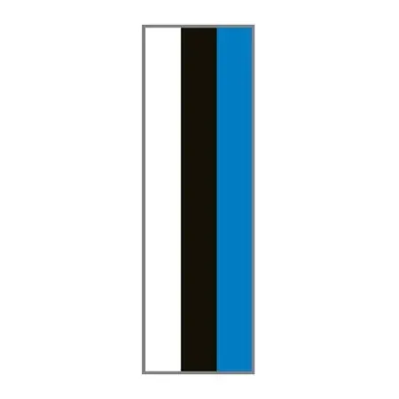 Key Surgical – Blank Instrument Tape Colored Identification Tape Black / Blue / White Vinyl 1/4 Inch – T-330-010902