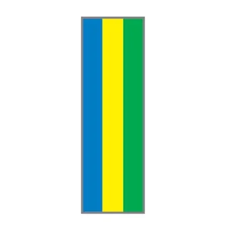 Key Surgical – Blank Instrument Tape Colored Identification Tape Blue / Green / Yellow Vinyl 1/4 Inch – T-330-020503