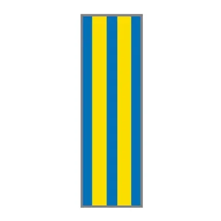 Key Surgical – Blank Label Tape Instructional Label Blue / Yellow Vinyl 1/4 Inch – T-310-0502