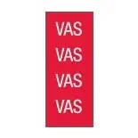 Key Surgical – Pre-Printed Label Multipurpose Label Red Tape VAS Patterned 1/4 Inch – T-617-04