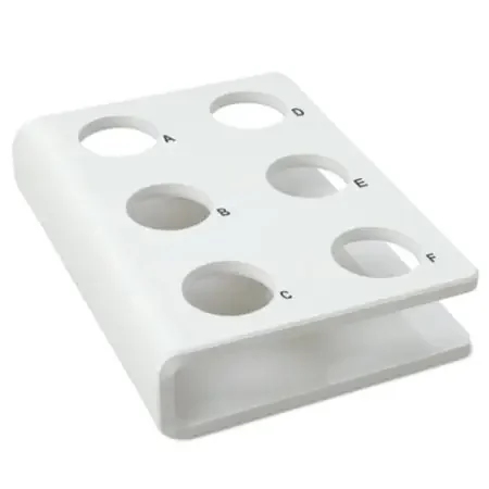 Key Surgical – Specimen Caddy 6 Place White 1-1/2 X 4-3/4 X 6-2/5 Inch – AC-54