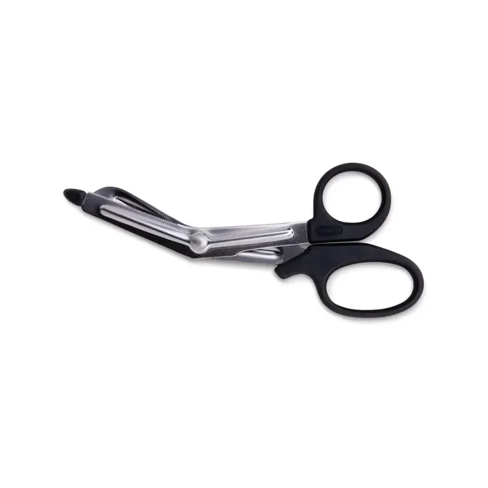 Key Surgical – Utility Shears 5-1/2 Inch Length Stainless Steel / Plastic NonSterile Finger Ring Handle Angled Blunt Tip / Blunt Tip – KS-090