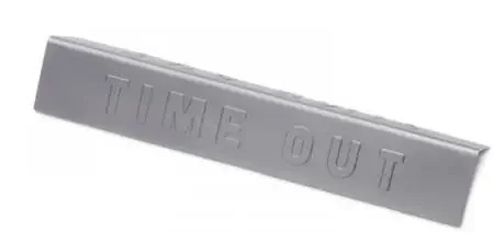Key Surgical – Visual Aid 6 L X 3/4 H Inch, Time Out, Embossed – MJ-502