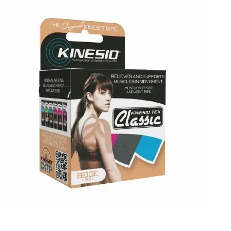 Kinesio Tex Classic – Kinesiology Tape Water Resistant Cotton 2 Inch X 4-2/5 Yard Beige NonSterile – 24-4890