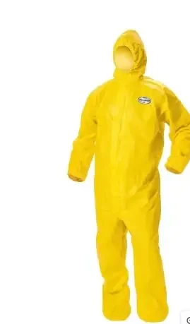 Kleenguard A70 – Coverall with Hood and Boot Covers KleenGuard A70 2X-Large Yellow Disposable NonSterile – 00685