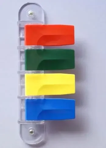 Kull Industries – Exam Room Signal Flag Wall Mount 4 Flag 1 X 3 Inch – KI-CU4-SHORT