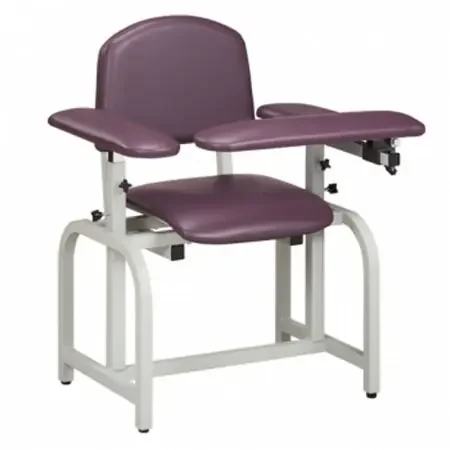 Lab X Series – Blood Drawing Chair Single Adjustable Flip Up Armrest Wedgewood Blue – 66010-3WW
