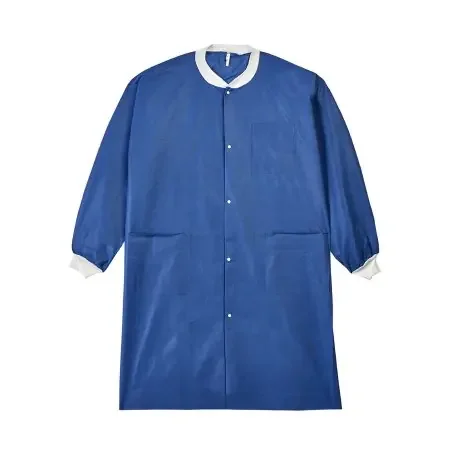 LabMates – Lab Coat Blue 3X-Large Knee Length Disposable – 85240