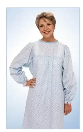 Lady Lace – Patient Exam Gown One Size Fits Most Yellow Floral Print Reusable – 535LPY