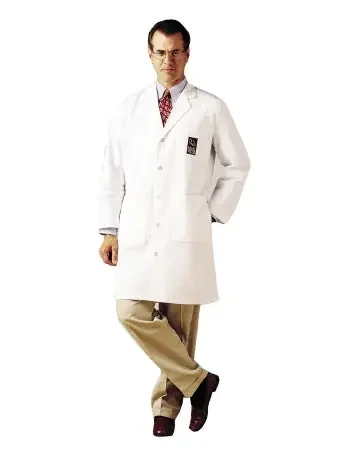 Landau Uniforms – Lab Coat White Size 42 Knee Length Reusable – 3139WWT42
