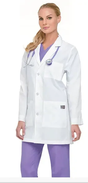 Landau Uniforms – Lab Coat White X-Small Mid Length Reusable – 86002-XSML