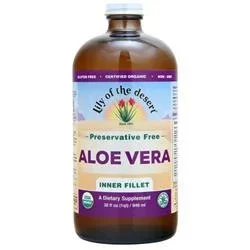 Lily of the Desert Certified Organic Aloe Vera Juice – Inner Fillet Preservative Free 32 fl.oz