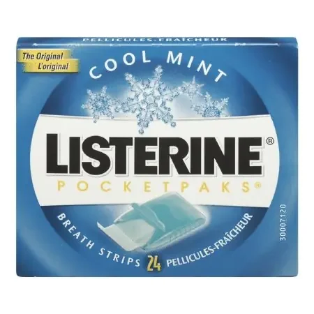 Listerine Pocketpaks – Breath Strips 0.1 oz. Cool Mint Flavor – 01254743310
