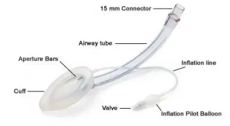 LMA Unique Plus Pack – Laryngeal Mask Adult User Size 5 Clear Sterile Disposable – 128050