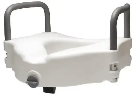 Lumex – Raised Toilet Seat 4-1/2 Inch Height White 300 lbs. Weight Capacity – 6487RA