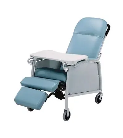 Lumex – Recliner Doeskin Vinyl Two 4 Inch Swivel Casters and Two 4 Inch Fixed Front Wheels – 574G851