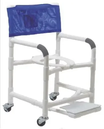 Lumex – Shower Chair With Arms PVC Frame Mesh Back 18 Inch Seat Width – 89110