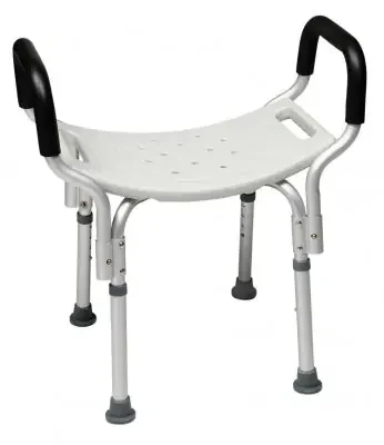 Lumex Platinum Collection – Shower Chair Padded Removable Arm Aluminum Frame Without Backrest – 7931RA