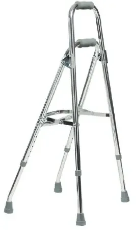Lumex Walkane – Side Step Folding Walker Adjustable Height Aluminum Frame 300 lbs. Weight Capacity 29-1/2 to 34-1/2 Inch Height – 6015A