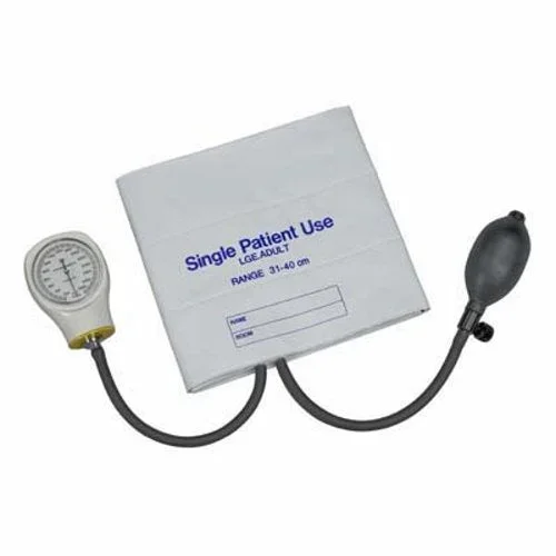 Mabis Healthcare, Aneroid Sphygmomanometer Unit Large Adult Cuff Vinyl Cuff 31 – 40 cm 06-148-196, Box Of 5