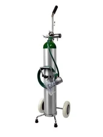 Mada Medical – Oxygen Resuscitator Kit on Cart (Empty) Size E Aluminum – 1634E