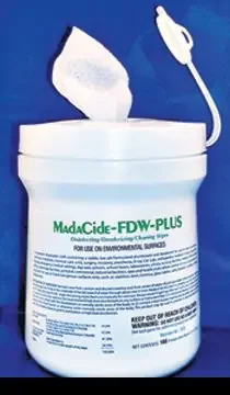 MadaCide-FDW-Plus – Surface Disinfectant Cleaner Premoistened Alcohol Based Manual Pull Wipe 160 Count Canister Alcohol Scent NonSterile – 7032