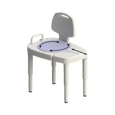 Maddak – Bath Transfer Bench Removable Arm Rail 16 to 23 Inch Seat Height 450 lbs. Weight Capacity – 727142701