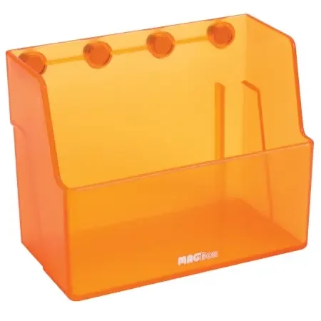 MagBox – Storage Box 3 X 4 X 5-1/8 Inch Orange ABS Plastic – HS23504