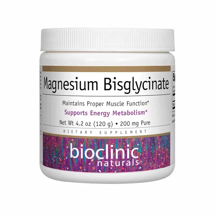Magnesium Bisglycinate 200 mg by Bioclinic Naturals 120 Grams