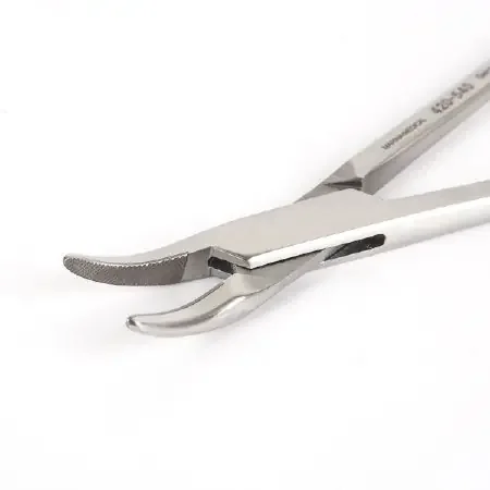 Marina Medical – Needle Holder 10-1/2 Inch Length Curved, Serrated Jaw – 420-546