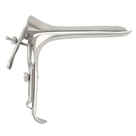 Marina Medical – Vaginal Speculum Weisman-Graves NonSterile Surgical Grade German Stainless Steel X-Long Right Side Open Reusable Without Light Source Capability – 250-604