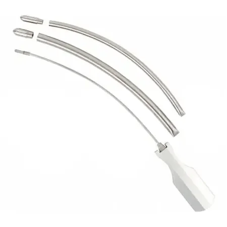 Marina Medical – Vascular Tunneler Set 6 X 25 mm / 8 X 25 mm, Slight Curve, Stainless Steel with Aluminum Handle OR Grade – MM-TUN68025