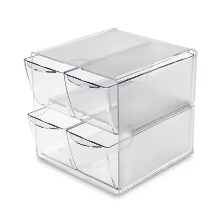 Market Lab – 4 Drawer Organizer Bin Clear Plastic – 50295-CL
