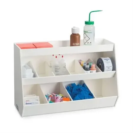 Market Lab – Benchtop Organizer White PVC 10.8 X 16 X 24 Inch – 9956