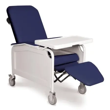 Market Lab – Blood Drawing Chair Adjustable Tray Royal Blue – 7676-RL