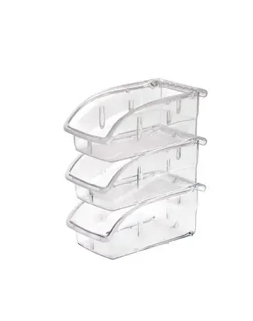 Market Lab – Extreme Temperature Storage Bin Clear Plastic 3-1/4 X 4-1/8 X 5-3/8 Inch – 7990