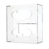 Market Lab – Glove Box Holder Wall Mounted 2-Box Capacity Clear 10.13 X 4.13 X 10.7 Inch Acrylic – 7038-CL