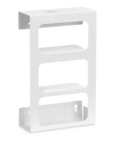 Market Lab – Glove Box Holder Wall Mounted 3-Box Capacity White 3.81 X 10 X 16 Inch Stainless Steel – 1052