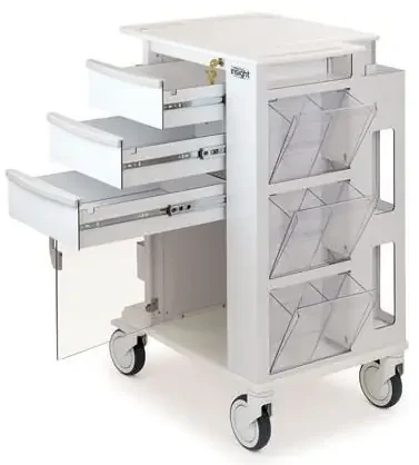 Market Lab – Insight Phlebotomy Cart Aluminum and Polyethylene – 21491