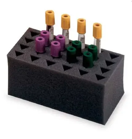Market Lab – Test Tube Rack 24 Place Black 2-1/2 X 4 X 6-3/4 Inch – 8900