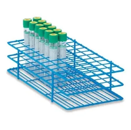 Market Lab – Test Tube Rack 72 Place 16 mm Tube Size Blue 2-1/2 X 5 X 9-1/2 Inch – 7216