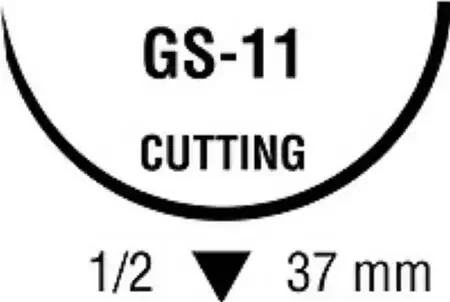 Maxon – Suture with Needle Absorbable Uncoated Green Suture Monofilament Polyglyconate Size 0 30 Inch Suture 1-Needle 37 mm Length 1/2 Circle Reverse Cutting Needle – 8886675561